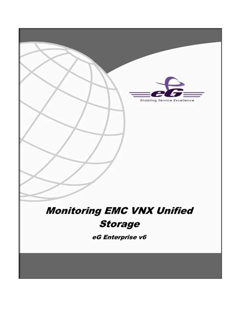 Pdf Monitoring Emc Vnx Unified Storage Usermanual Wikitable Of