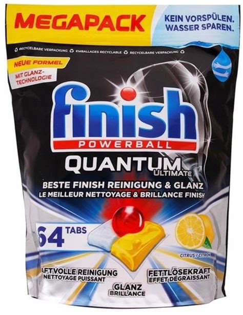 Finish Kapsułki Do Zmywarki Quantum Ultimate Lemon 64 szt FINISH