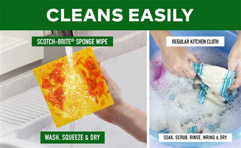 Scotch Brite Sponge Wipe Resusable Kitchen Cleaning Sponge Easy To Use