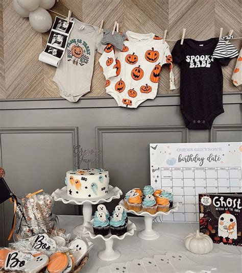 Spooky Halloween Baby Shower Decor