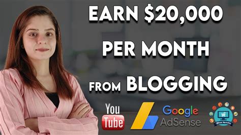 How I Earn 20 000 Per Month With Google AdSense Earn Money Online