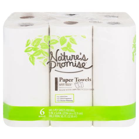 Save On Nature S Promise Any Size White 2 Ply Paper Towels Order Online