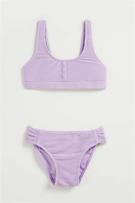 Meisjes Bikini Met Ribstructuur Wefashion