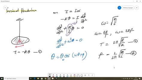 Physics Torsional Pendulum Youtube