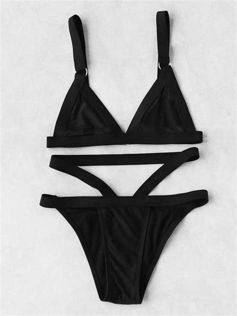 Cutout Waist Triangle Bikini Set Triangle Bikini Set Bikinis Bikini Set