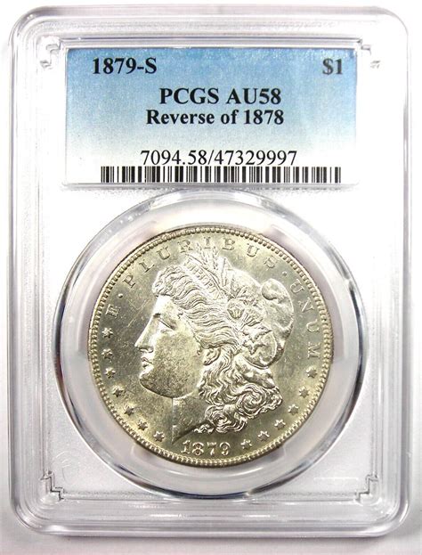 S Reverse Of Morgan Silver Dollar Coin Pcgs Au Rare