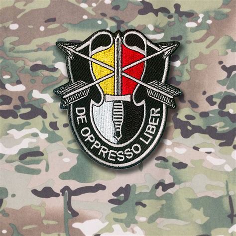 Rd Sfg A Embroidered Patch With Hook And Loop Backing Velcro X