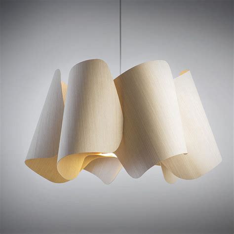 Pendant Lamp Camila Wep Light Wood Veneer Contemporary Corded