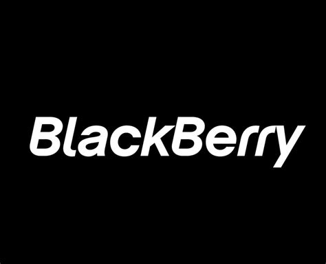 Blackberry Logo Brand Phone Symbol Name White Design Canada Mobile