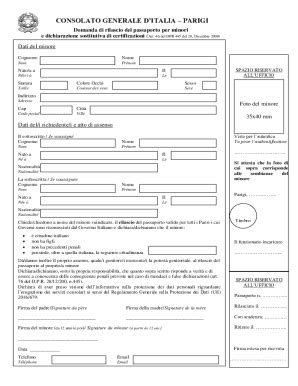 Compilabile Online Documentazione Per Il Rilascio Del Passaporto Ai