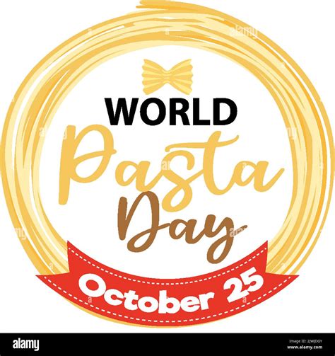 Ilustración de diseño de póster del Día Mundial de la Pasta Imagen