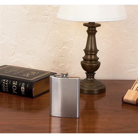 Bulk Flasks - 8oz Hip Flask In Bulk - WholesaleMart.com