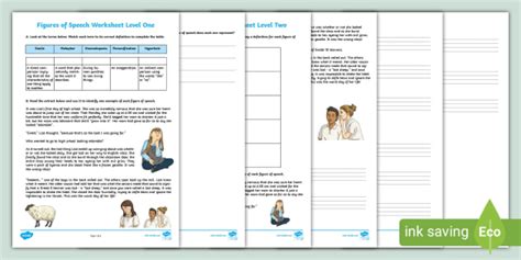 Figures Of Speech Worksheet Teacher Made