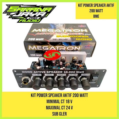 Jual KIT POWER SPEAKER AKTIF 200 WATT Shopee Indonesia