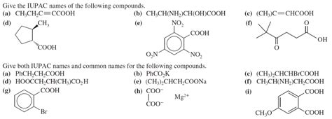 Chapter Nomenclature Carboxylic Acids Diagram Quizlet