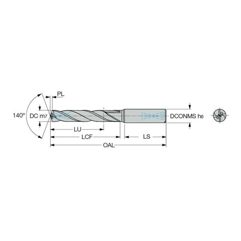 Iscar Jobber Length Drill Bit Letter E Dia Deg Solid