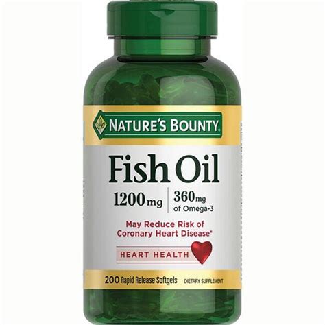 Nature S Bounty Fish Oil Mg Sgels Swanson