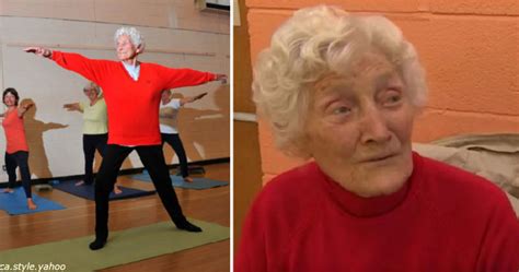 Cette Dame De 105 Ans Pratique Toujours Le Yoga Et Boit Du Vin Tous Les