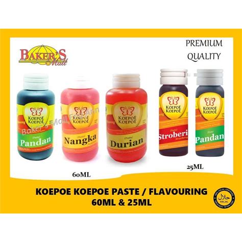 Koepoe Koepoe Pandan Paste Nangka Jackfruit Paste Durian Paste