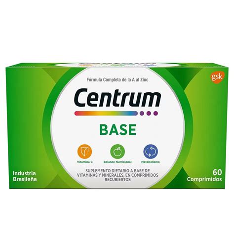 Centrum Base Multivitamínico Suplemento Dietario X 60 Comprimidos