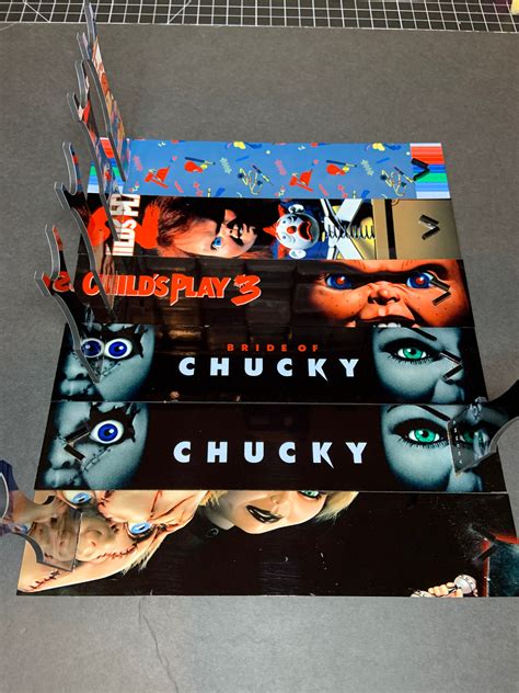 Childs Play Chucky 6 Knife Set Withwithout Sublimated Stands Etsy