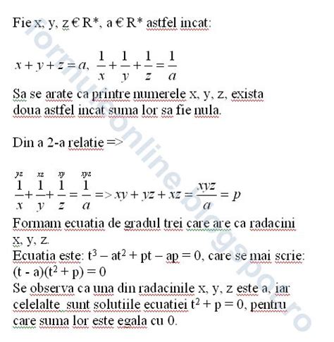 Formuleonline Probleme Si Exercitii Rezolvate Probleme Si Exercitii