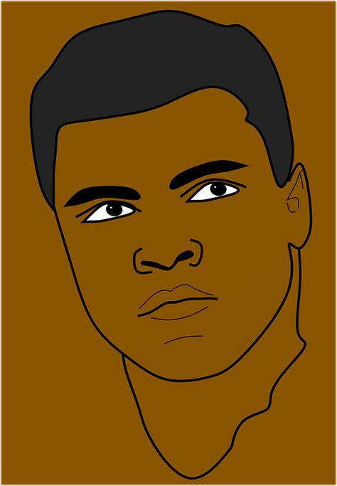 Mohammed Ali Combatiente Boxer Gráficos Vectoriales Gratis En Pixabay