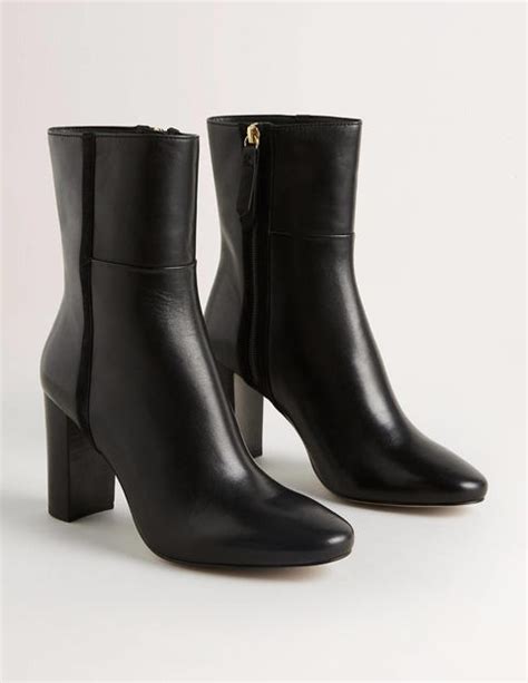 Bottines En Cuir Noir Boden Fr