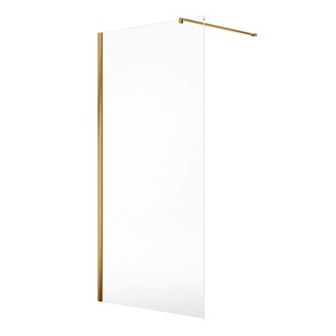 Aspect Wetroom Panel 900mm Brushed Gold