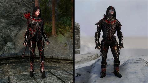 Daedric Light Armor CBBE Updated At Skyrim Special Edition Nexus