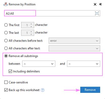 Remove Text Before After Or Between Two Characters In Excel