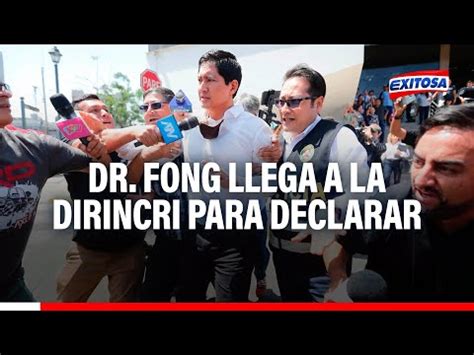 Video Dr Fong Llega A La Dirincri Para Declarar Por Muerte De La