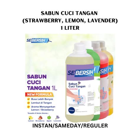 Jual Sebersih Sabun Cuci Tangan Handsoap Handwash Liter Shopee