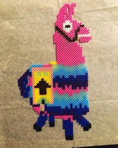 Fortnite Llama Made With Perler Beads Perler Breads Perler Beads