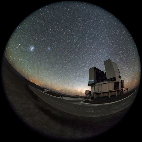 Magellanic Clouds Over Yepun Eso