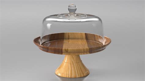 Wooden cake stand dome 3D model - TurboSquid 1468270