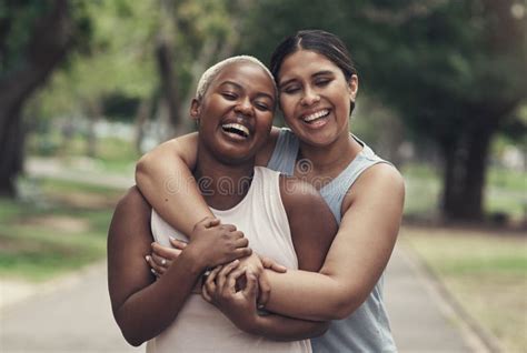 You Always Make Me Smile Shot Of Two Female Friends Taking A Break