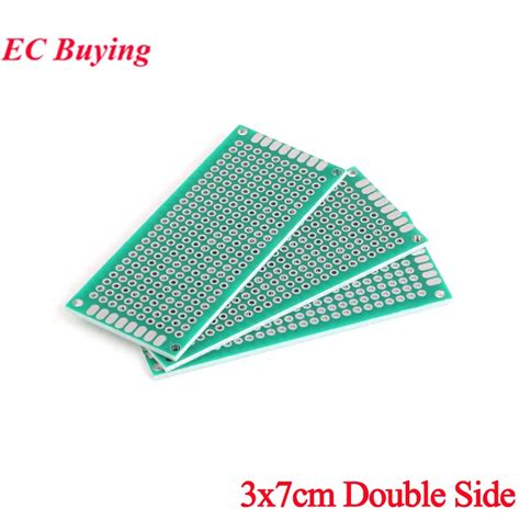 5Pcs 1pc 3X7cm 3 7cm Double Side Prototype Pcb Breadboard Universal For