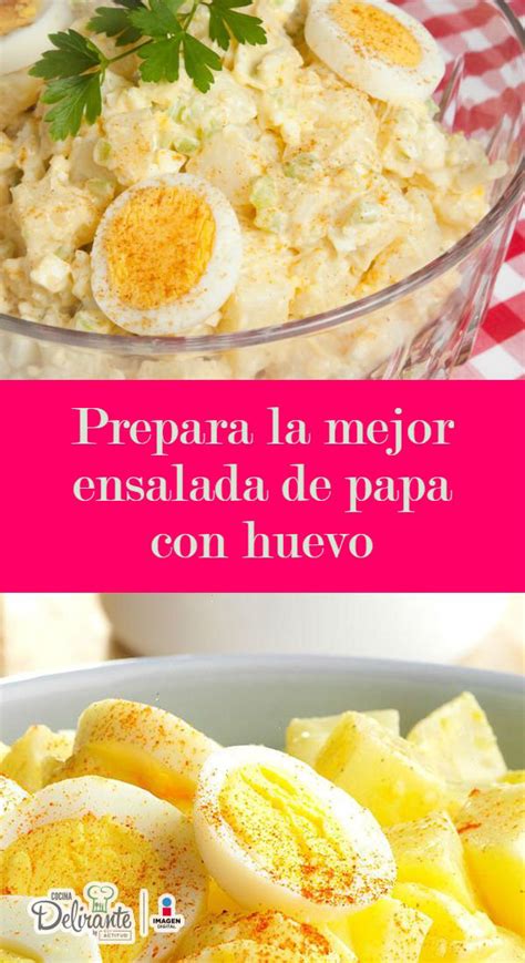 Prepara La Mejor Ensalada De Papa Con Huevo Receta Rápida Papas Con