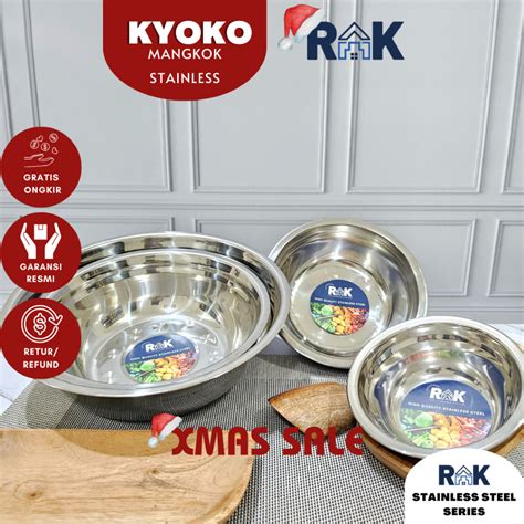 Jual RAK KYOKO Mangkok Stainless Steel 14 30cm Mangkok Dapur