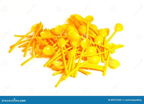 Many New Colored Plastic Spoons Stock Photo Image Of Colors Spoons