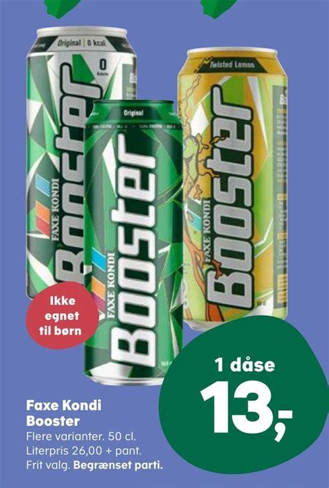 Faxe Kondi Booster Tilbud Hos Kvickly