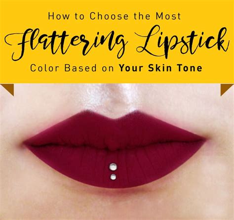 How To Choose The Most Flattering Lipstick Color Based On Your Skin