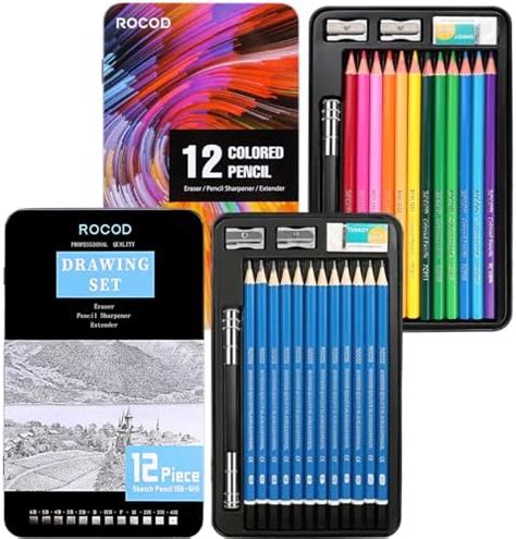 Shuttle Art Drawing Kit 103 Pack Drawing Pencils Set Sketching And