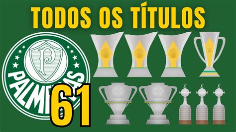 Todos T Tulos Da Historia Do Palmeiras Atualizado Youtube