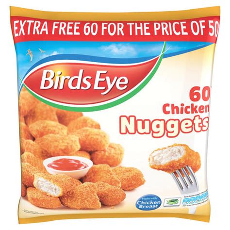 Birds Eye 60 Chicken Nuggets 1 2kg Breaded And Battered Chicken Iceland Foods