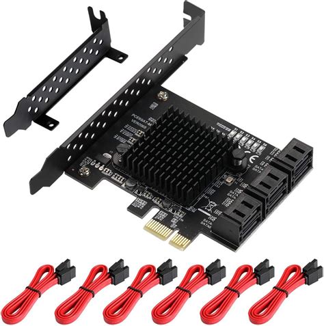 Mzhou Pcie Sata Card Port Pcie To Sata Controller Expansion Card