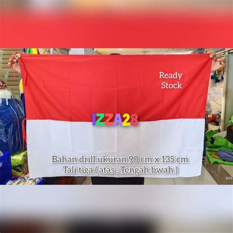 Jual Bendera Merah Putih Bahan Drill Ukuran X Cm Shopee Indonesia