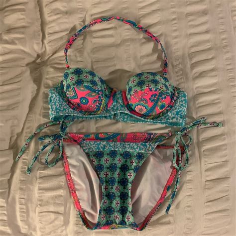 Hula Honey Bikini Multi Color Paisley Gem