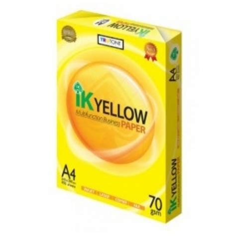 IK Yellow A4 Paper 70gsm 450 Sheets Shopee Malaysia